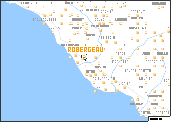 map of Robergeau