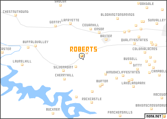 map of Roberts