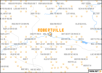 map of Robertville