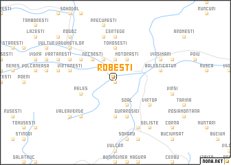 map of Robeşti