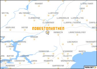 map of Robeston Wathen