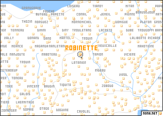 map of Robinette