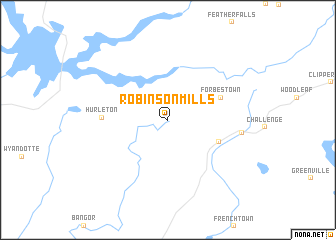 map of Robinson Mills