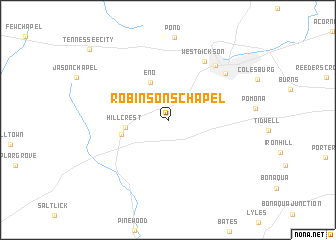 map of Robinsons Chapel