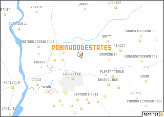 map of Robinwood Estates