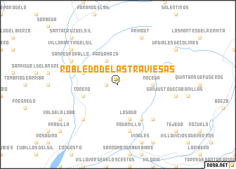 map of Robledo de las Traviesas