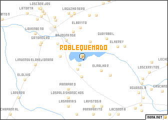 map of Roble Quemado