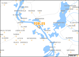 map of Robles