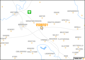 map of Rob Roy