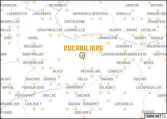 map of Rocabilière