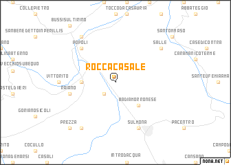 map of Roccacasale