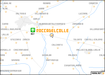 map of Rocca del Colle