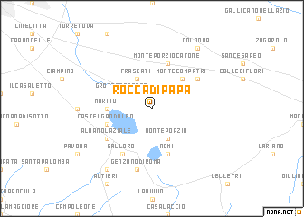 map of Rocca di Papa