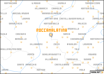 map of Rocca Malatina