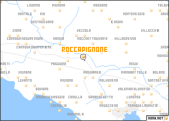 map of Roccapignone