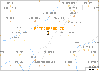 map of Roccaprebalza