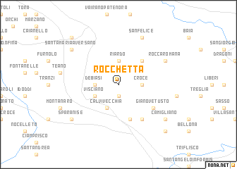 map of Rocchetta