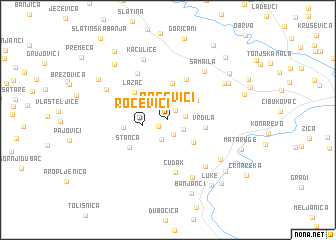 map of Roćevici