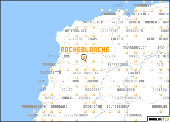 map of Roche Blanche