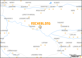 map of Rocheblond