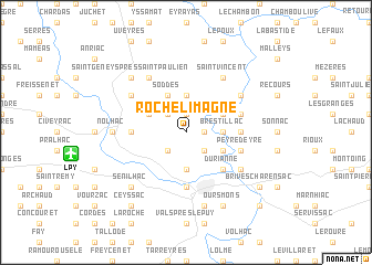 map of Rochelimagne