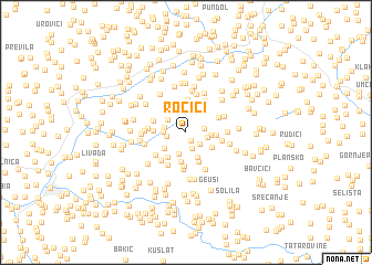 map of Ročići