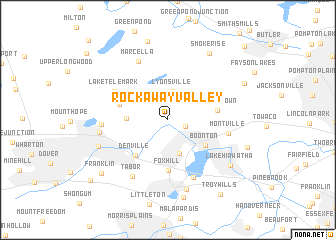 map of Rockaway Valley