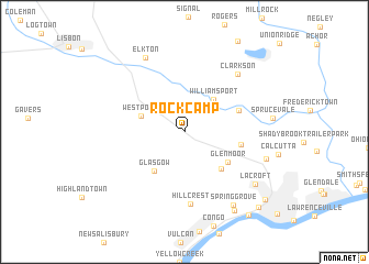 map of Rock Camp