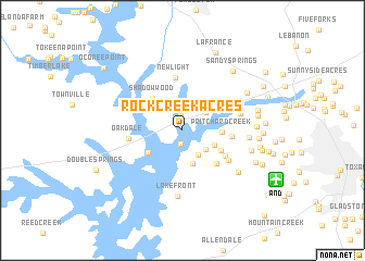 map of Rock Creek Acres