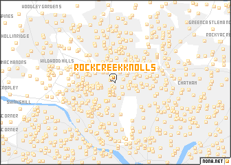 map of Rock Creek Knolls