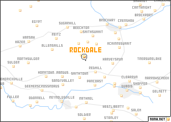 map of Rockdale