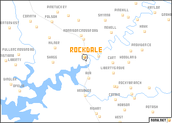 map of Rockdale