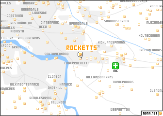 map of Rocketts