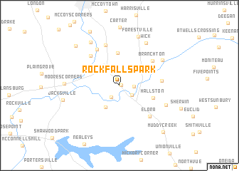 map of Rock Falls Park