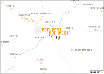 map of Rock Rest