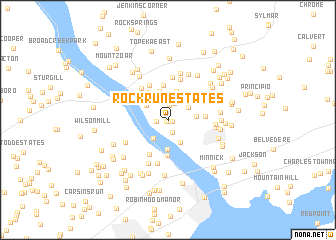 map of Rock Run Estates