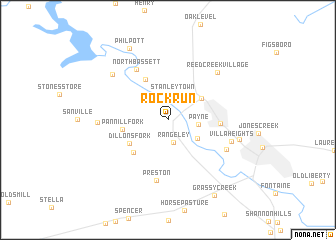 map of Rock Run