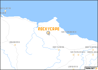 map of Rocky Cape