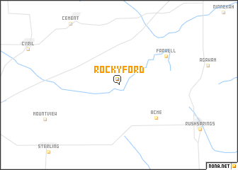 map of Rocky Ford