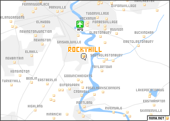 map of Rocky Hill
