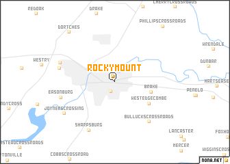 map of Rocky Mount