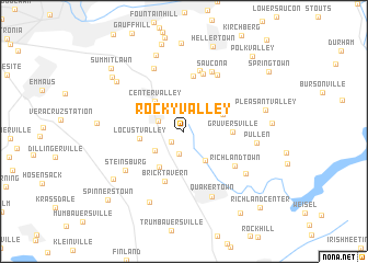 map of Rocky Valley