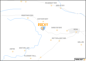 map of Rocky