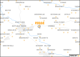 map of Rodde