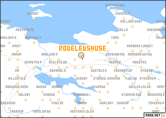 map of Rødeledshuse