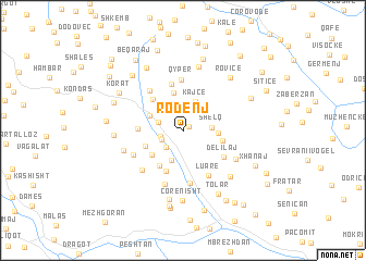 map of Rodenj