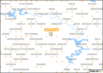 map of Rödern