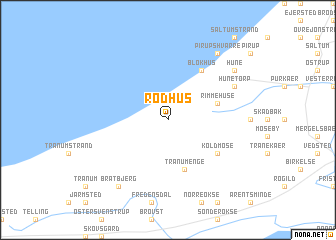 map of Rødhus