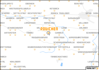map of Rödichen