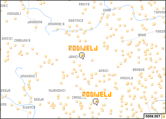 map of Rodijelj